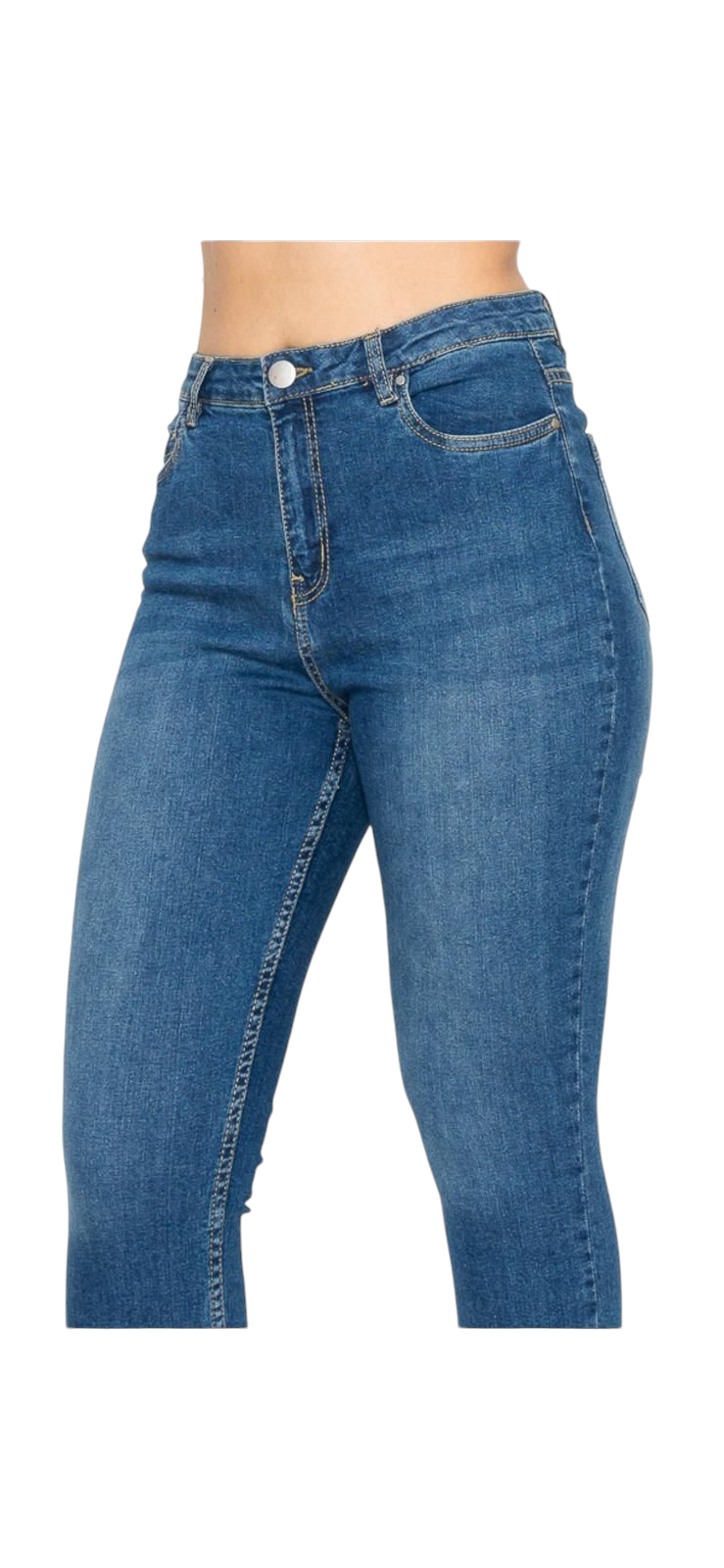 Amaze Denim: Womans Skinny Jeans Flare Cut High Waist